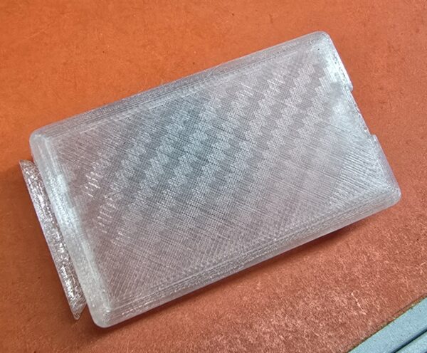 1974 Datsun 260z Rear Seat Light Cover in Clear