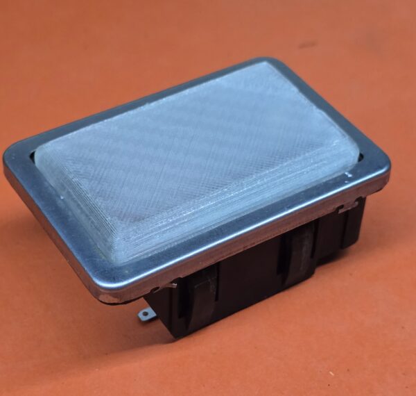 1974 Datsun 260z Rear Seat Light Cover in Clear - Image 2
